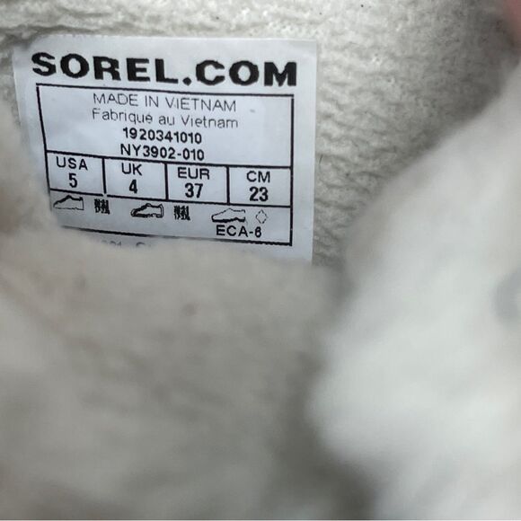 Sorel Whitney II Short Lace Winter Boots Waterproof  Insulated Non Slip Size 5 - Picture 8 of 11